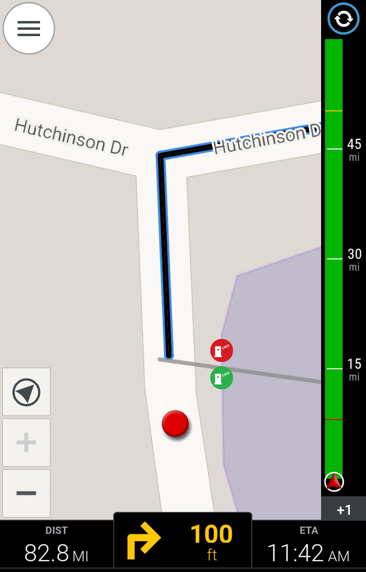 CoPilot screenshot showing traffic bar