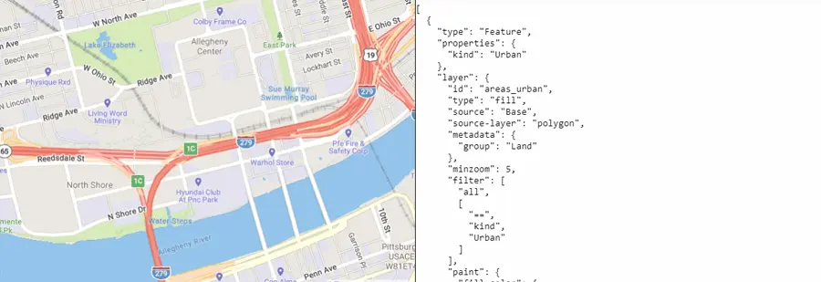 Features Under Mouse Pointer