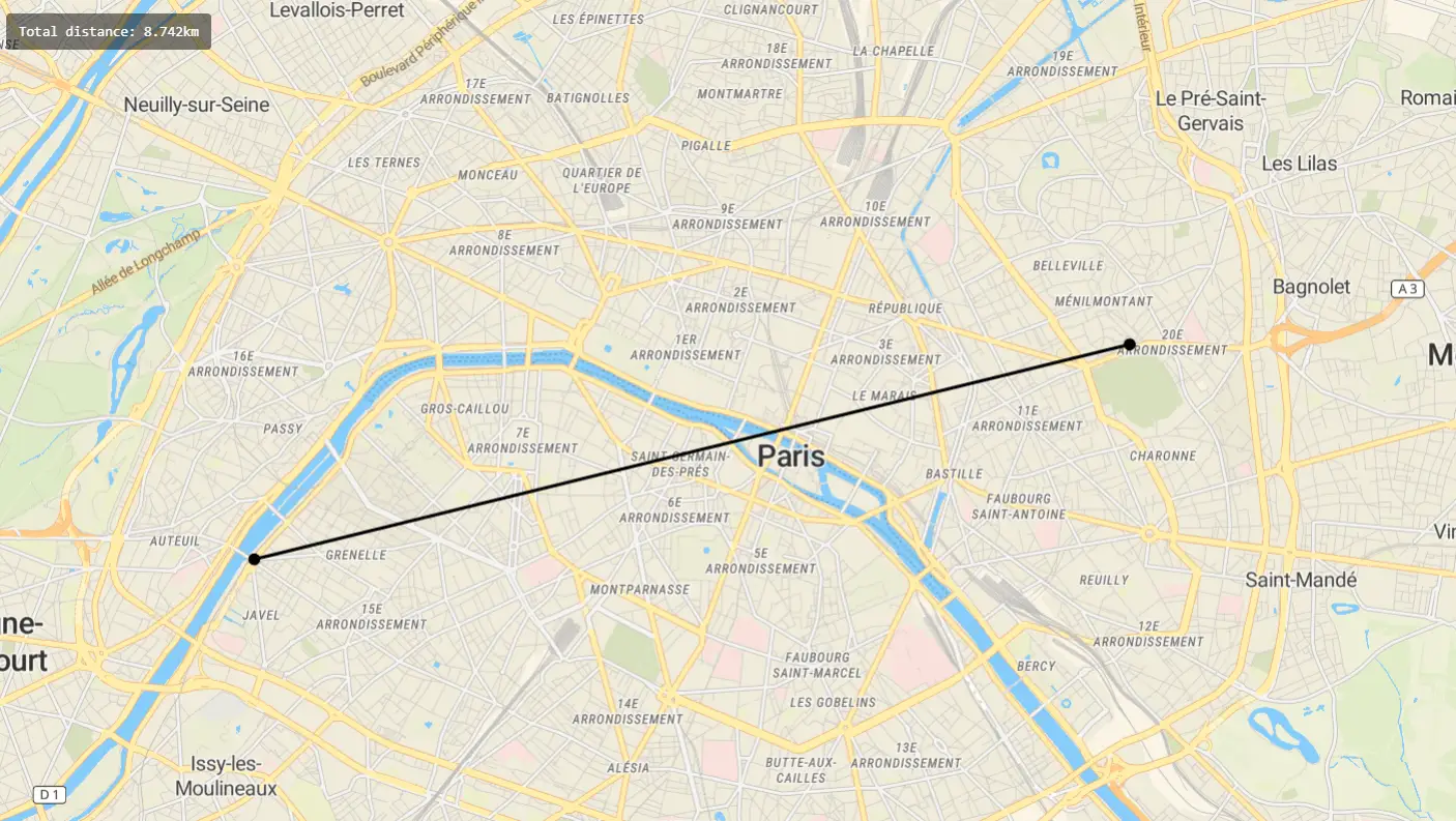 Measure distances